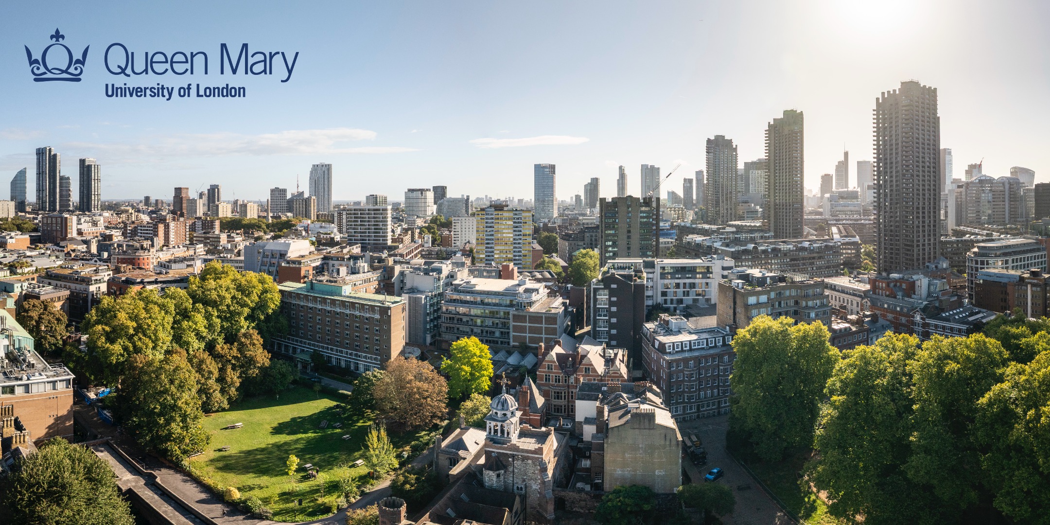 Aerial photograph of charterhouse square campus