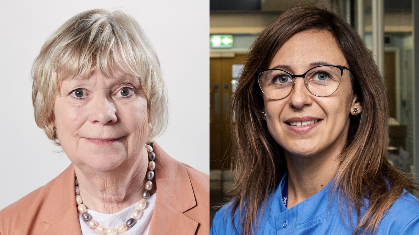 Study authors Professor Fran Balkwill (left) and Dr Beatrice Malacrida (right).