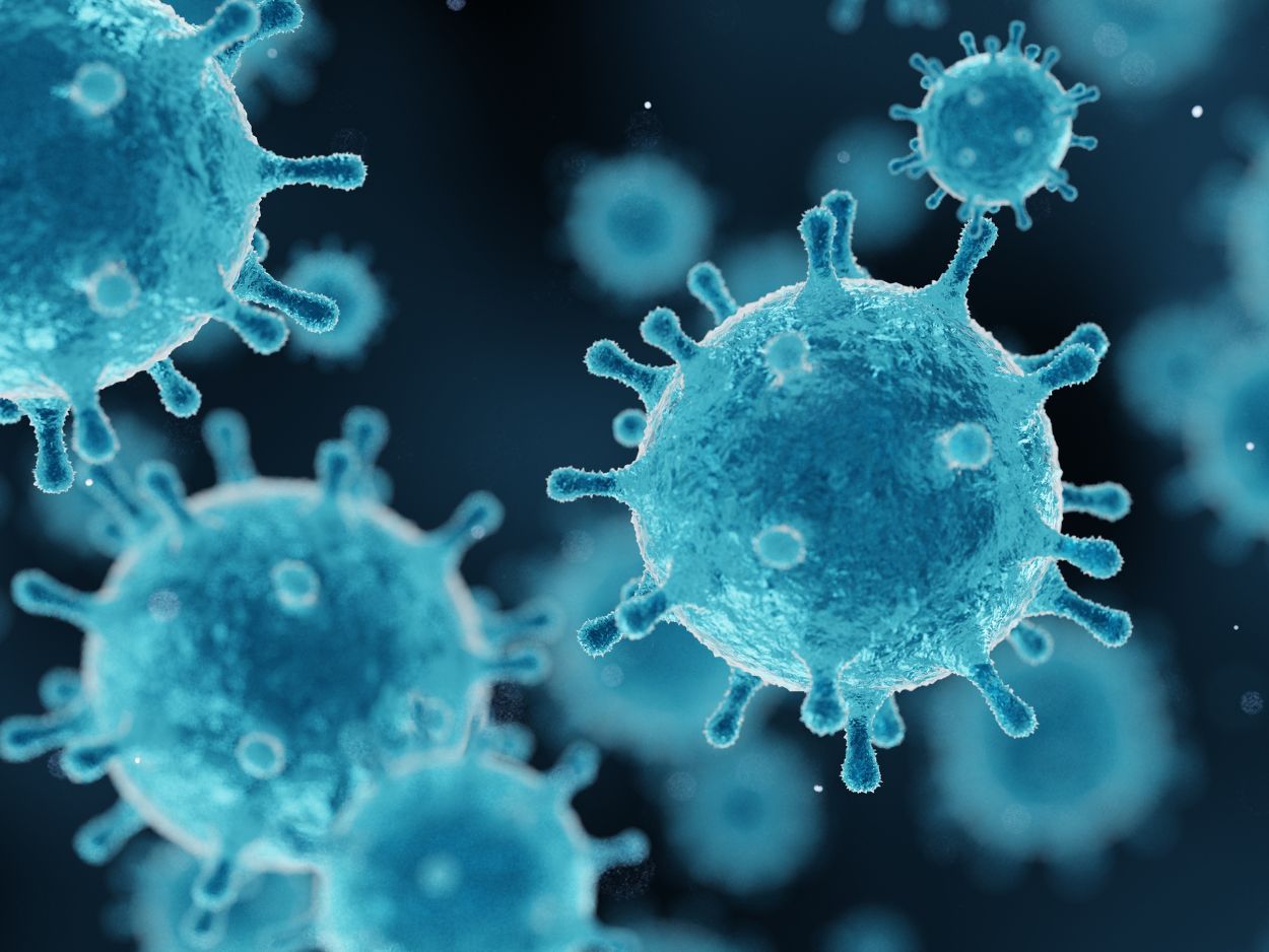 Virus stock image